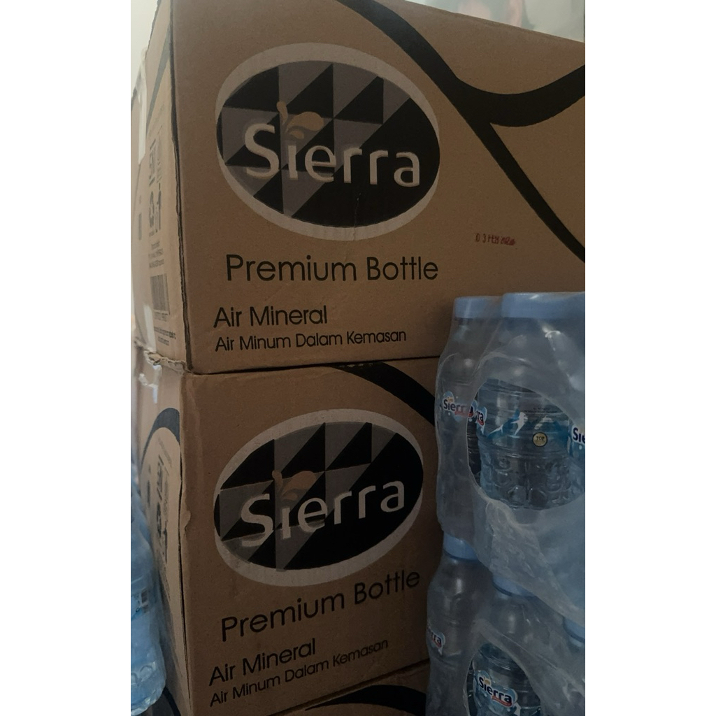 Air Mineral Botol Sierra 24 isi 220ml atau 350ml