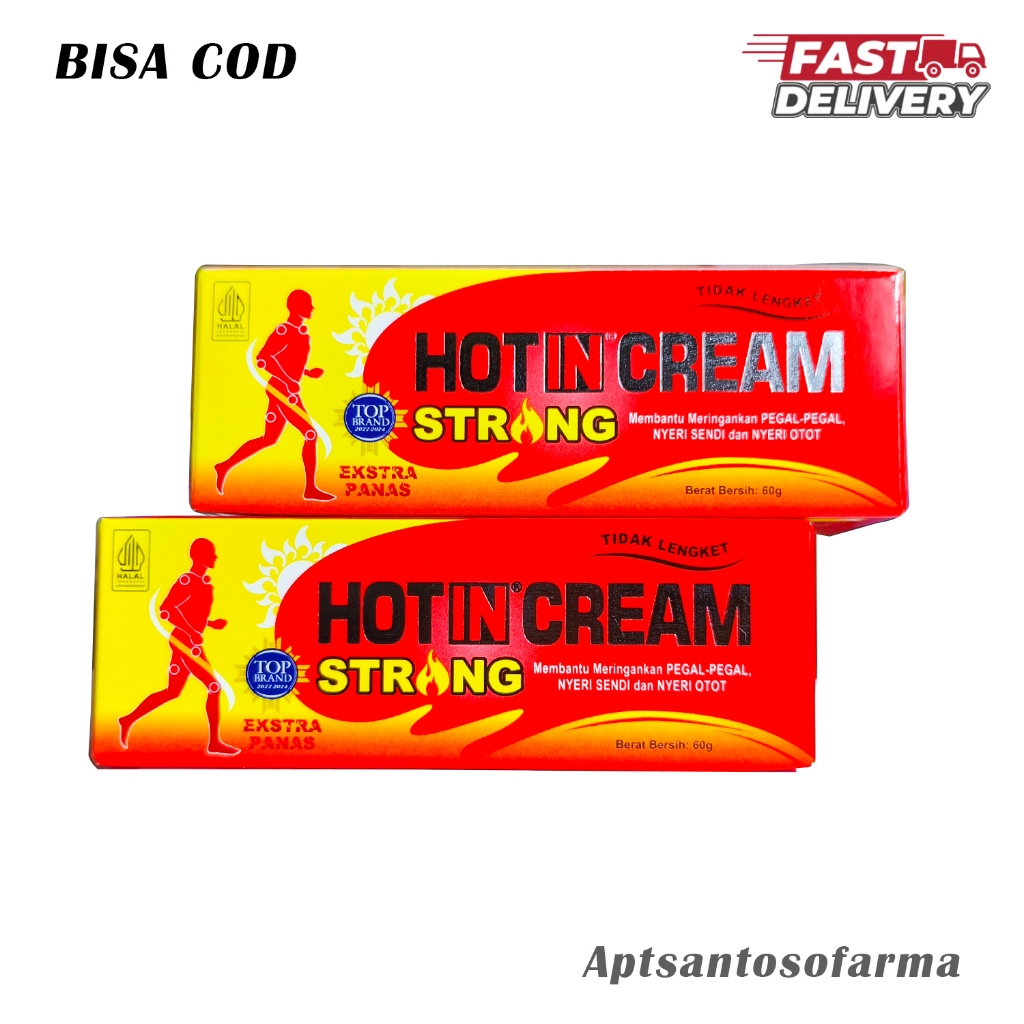 HOT IN CREAM STRONG 60gr Asli – Krim Oles Pria Dewasa Tahan Lama & Sensasi Hangat Maksimal