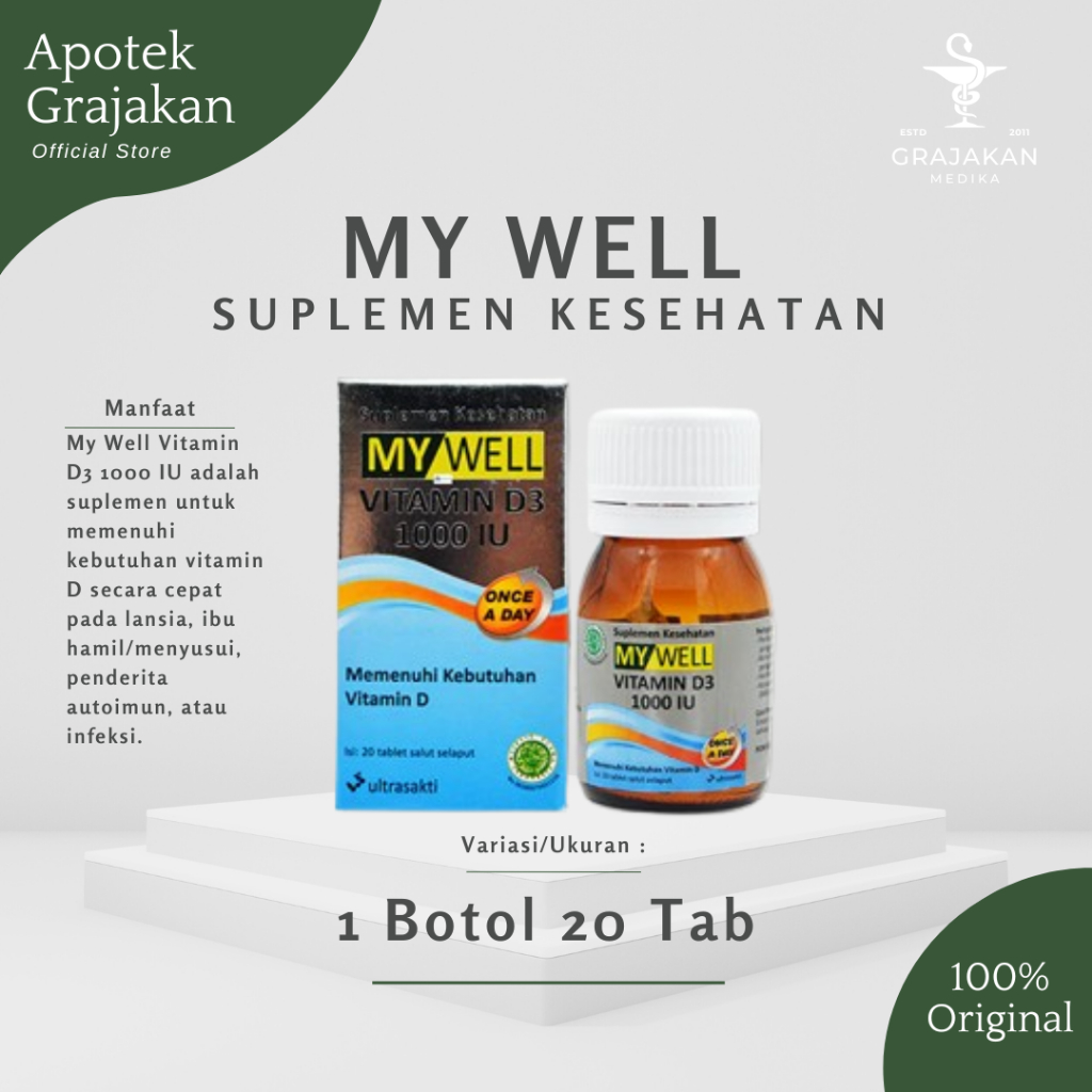 MY WELL VITAMIN D3 1000 IU