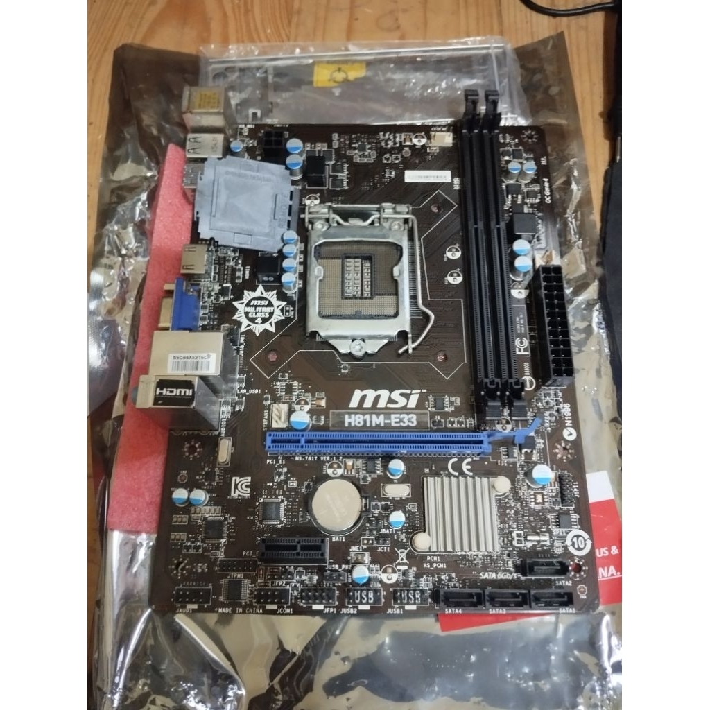 Mobo motherboard msi h81m-e33