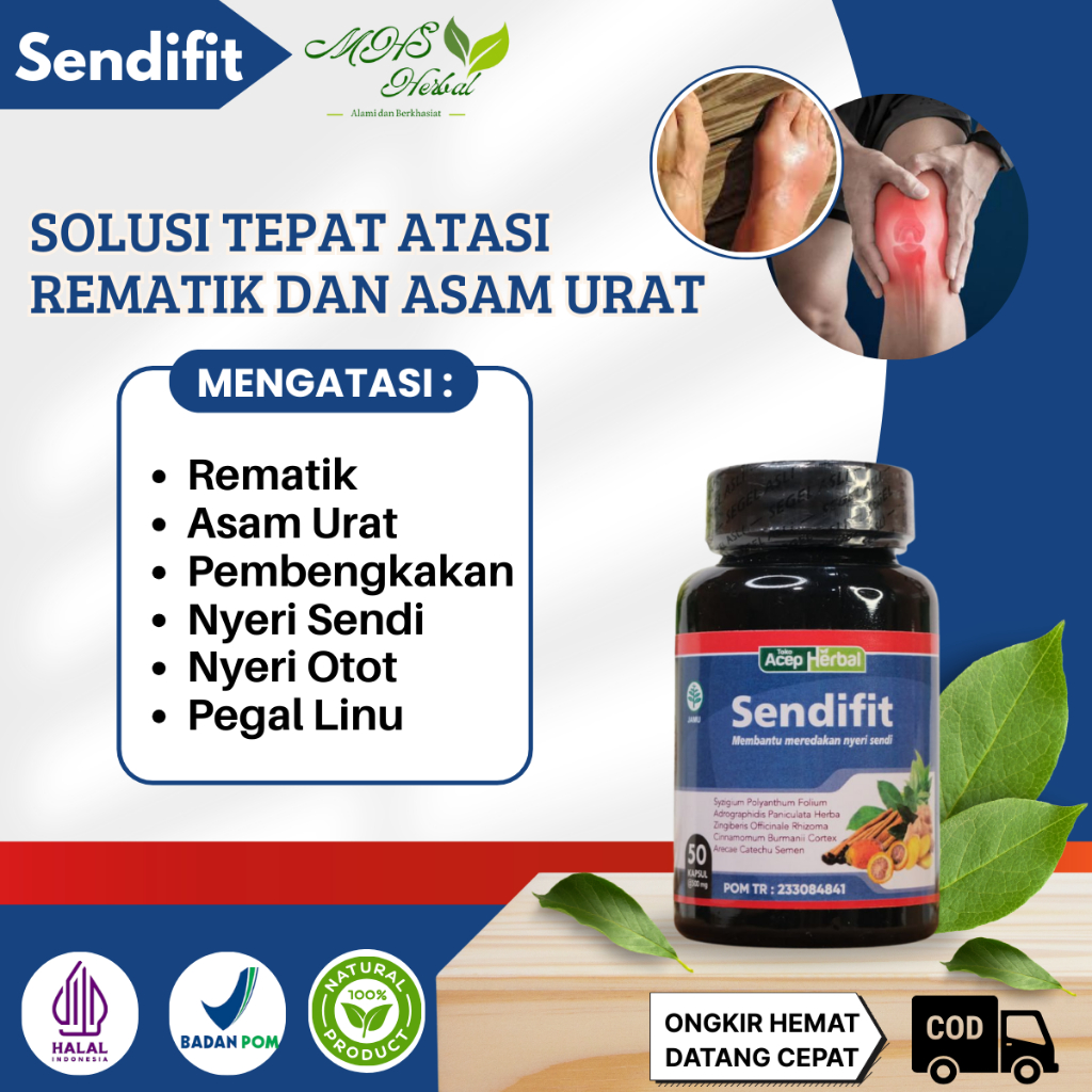 Obat Rematik Dan Asam Urat, Sakit Saat Berjalan, Kaki Panas, Kaki Bengkak, Nyeri Sendi Dan Kaku - Se