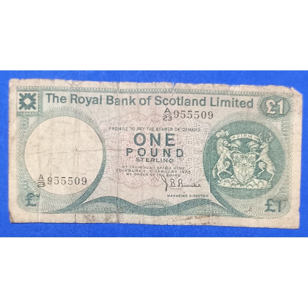 UANG KERTAS SCOTLANDIA 1 POUND