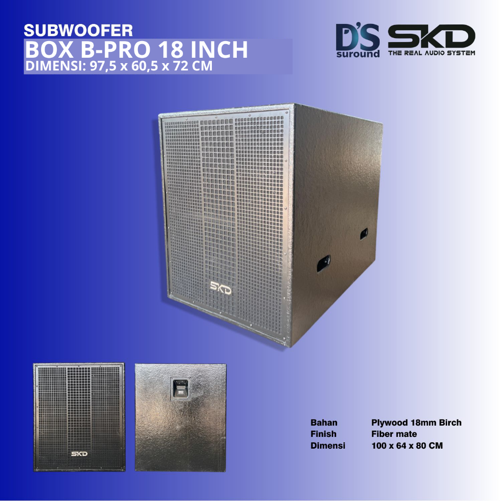 BOX SUBWOOFER B-PRO 18 INCH SINGLE