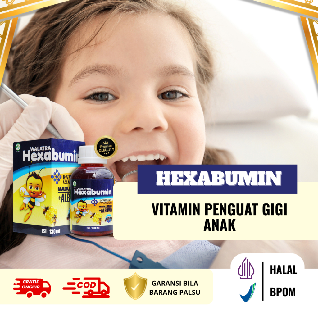 Vitamin Untuk Menguatkan Gigi Anak Menguatkan Tulang Anak Membantu Anak Aktif Bergerak - Hexabumin
