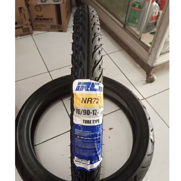 Ban Luar IRC NR72 TUBETYPE 70/90 ring 17 Ban Depan Motor Supra,Blade,Revo,Supra X 125
