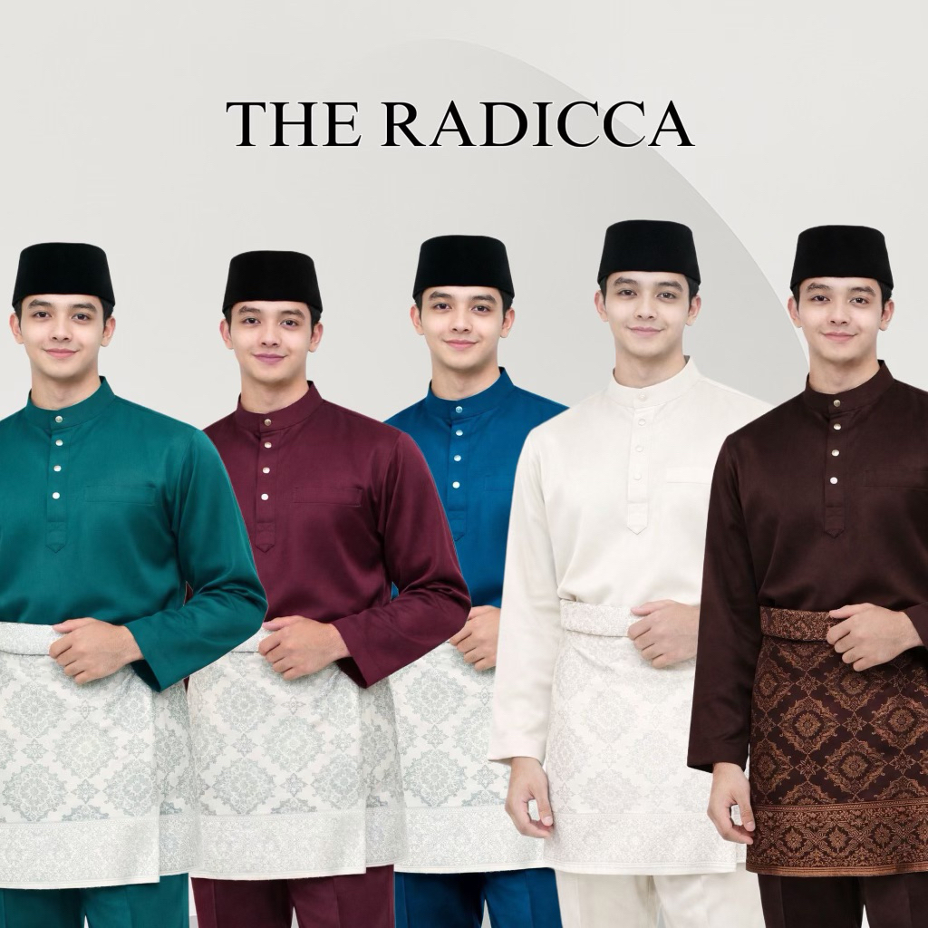 Baju Teluk Belanga Pria Dewasa Set Bahan Satin dan Bahan Roberto Cavalli Premium