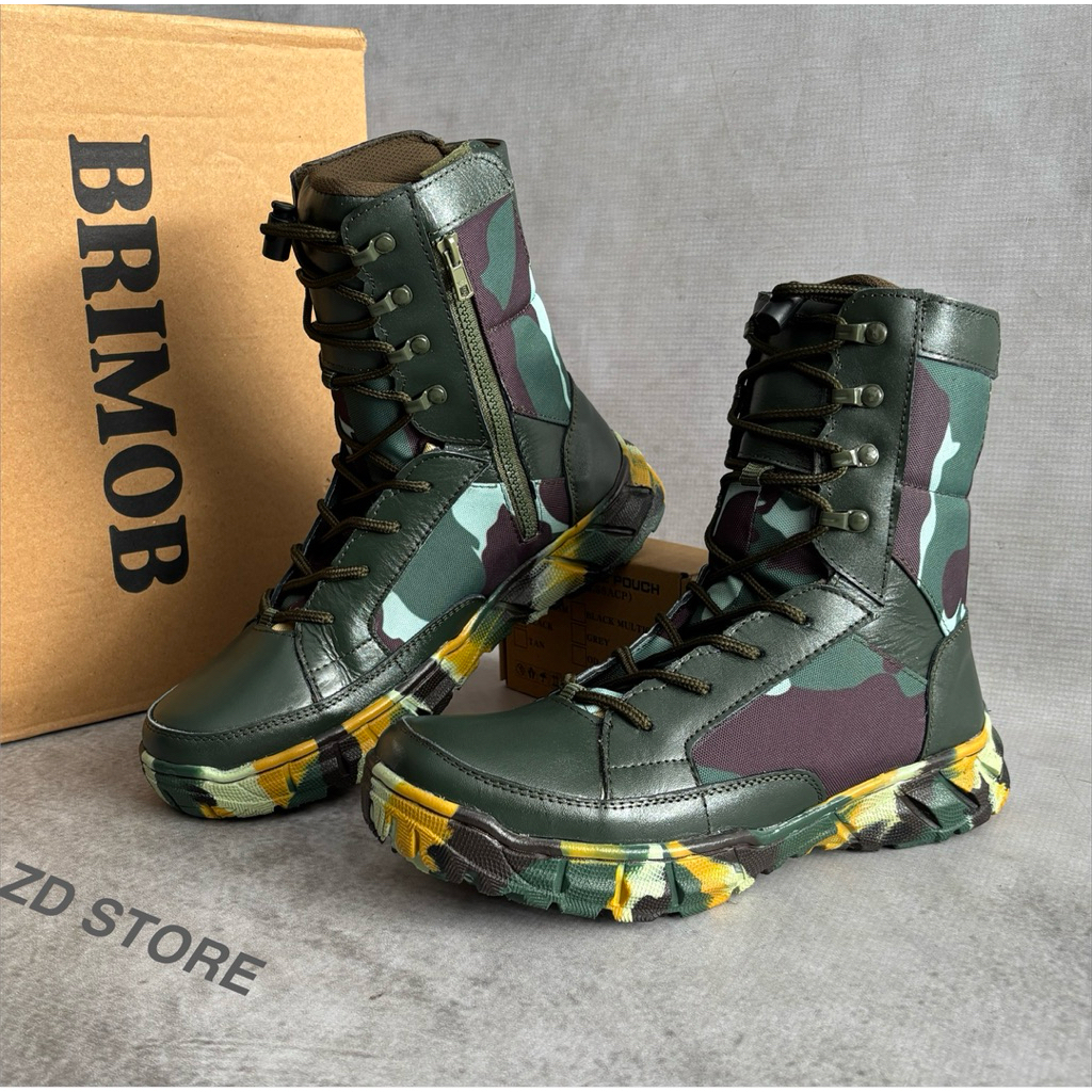 Sepatu Loreng Brimob Produksi/Sepatu PDL TACTICAL LORENG BRIMOB