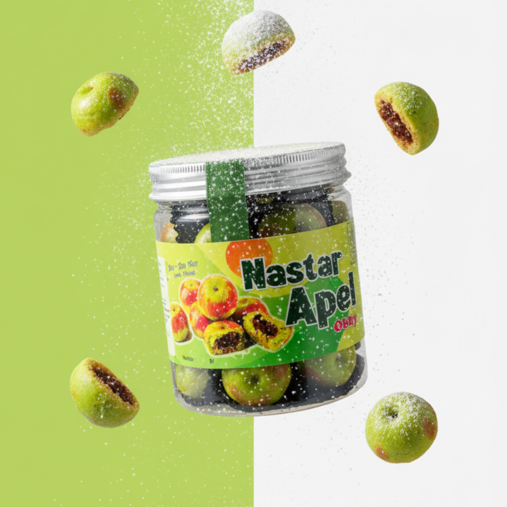 Nastar Apel Malang Asli | Isi Selai Apel Premium | Kue Kering Unik & Lembut | Halal
