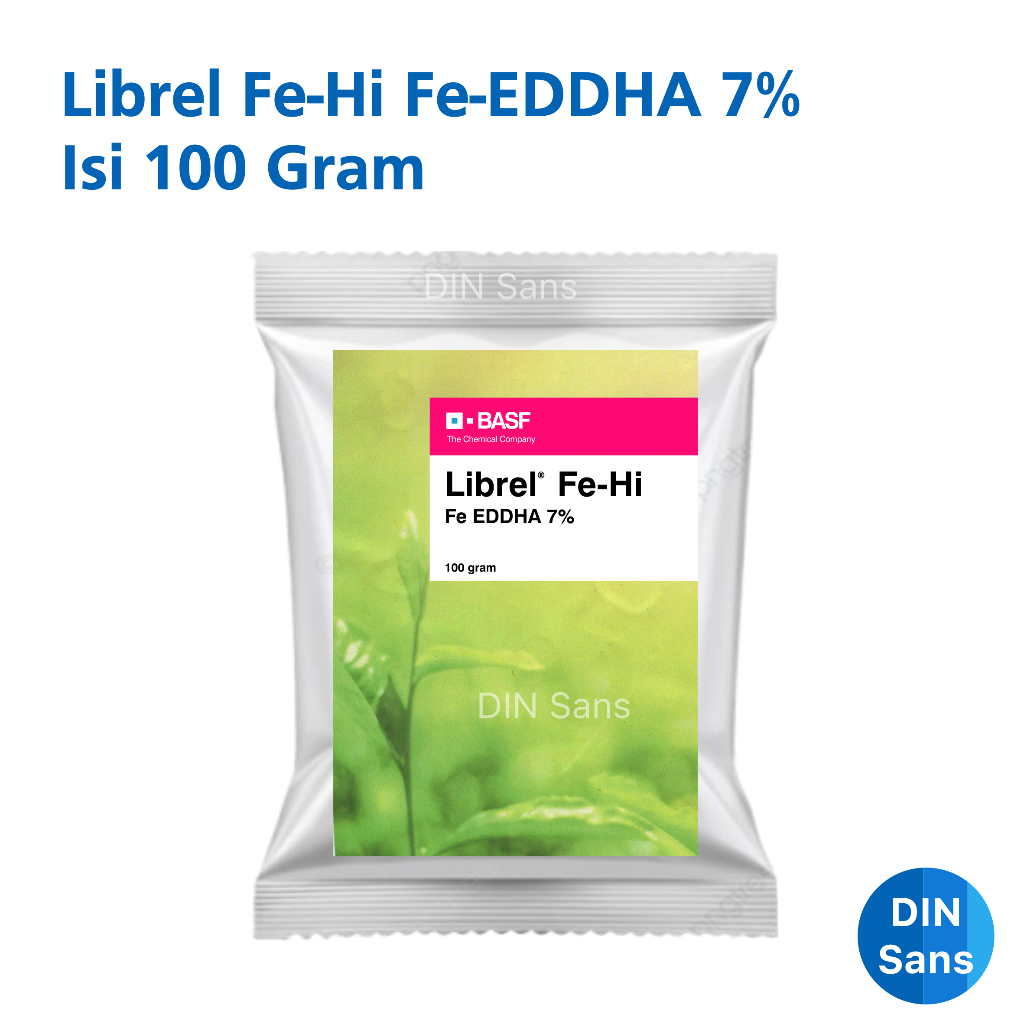 Librel Fe Hi 7% BASF Pupuk Fe EDDHA 7% Isi 100 Gram