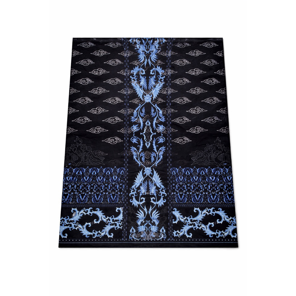 Sarung - Sarung bali lestari - Hitam tumpal biru