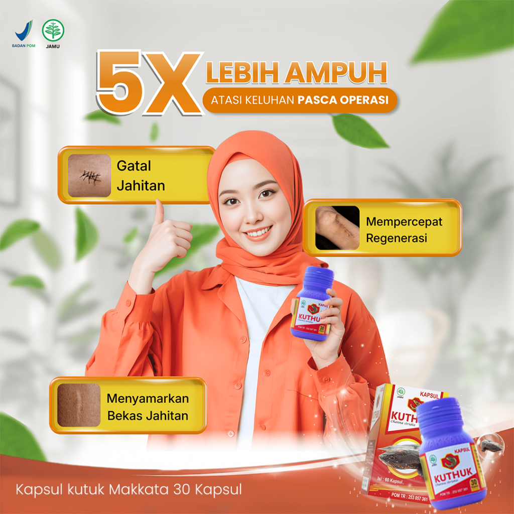 KAPSUL IKAN GABUS PIL EKSTRAK IKAN KUTUK Asli Mempercepat Pengeringan Luka Jahit Operasi Melahirkan