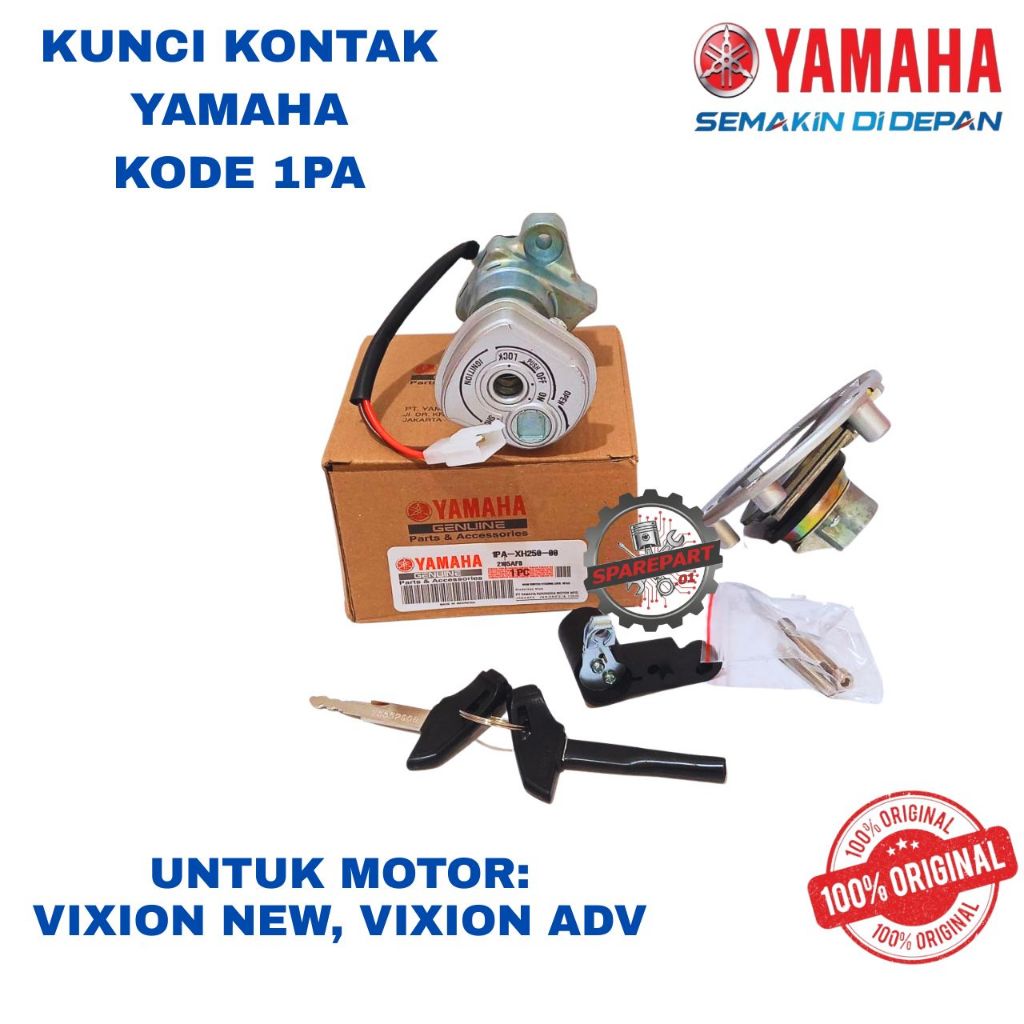 KUNCI  KONTAK ORIGINAL YAMAHA KODE 1PA VIXION, KUNCI KONTAK VIXION NEW, VIXION ADV