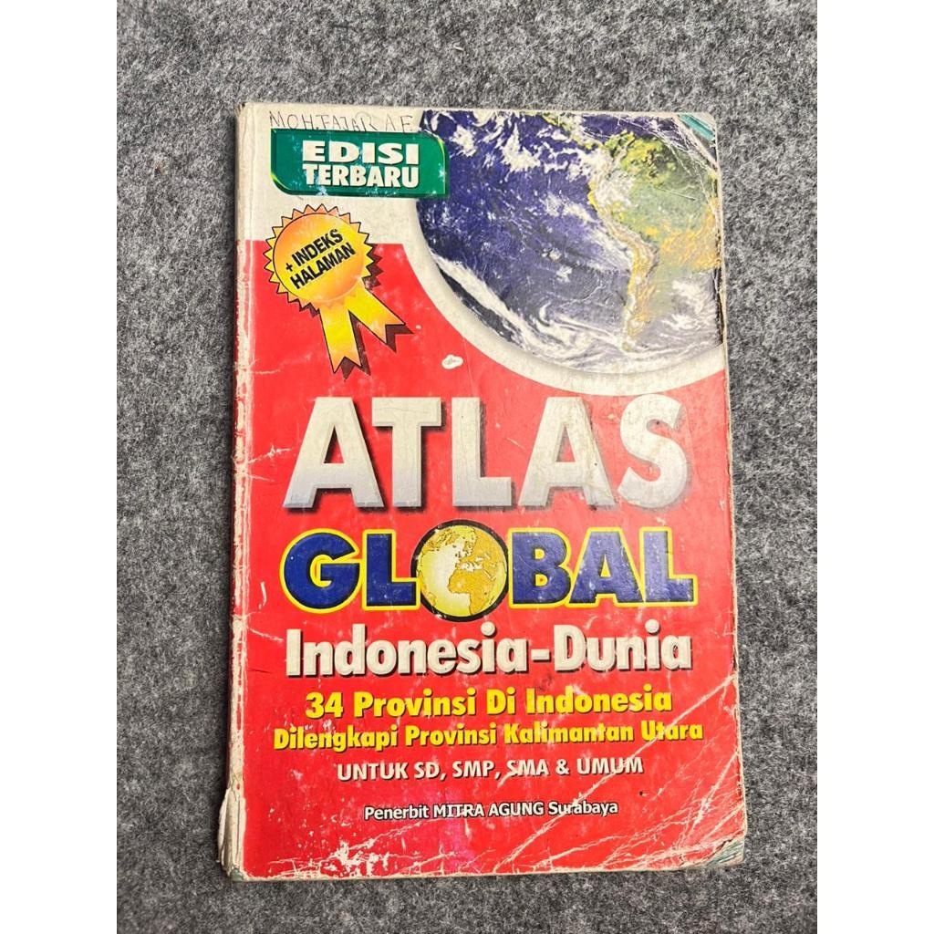 [PRELOVED BUKU] ATLAS GLOBAL INDONESIA-DUNIA