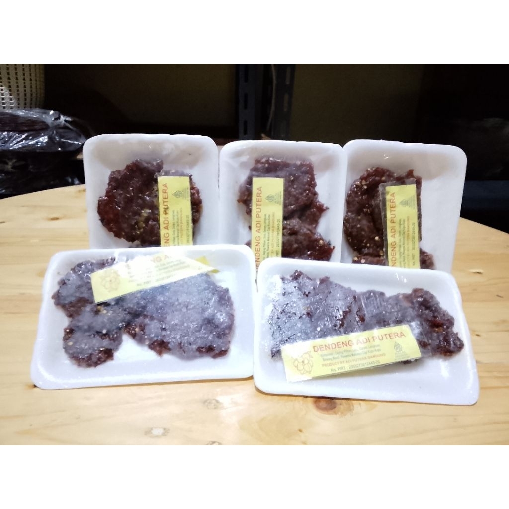Dendeng Ayam Adi Putra Bandung 100 gram. Praktis untuk buka puasa & sahur. Enak, gurih, wangi. Prakt
