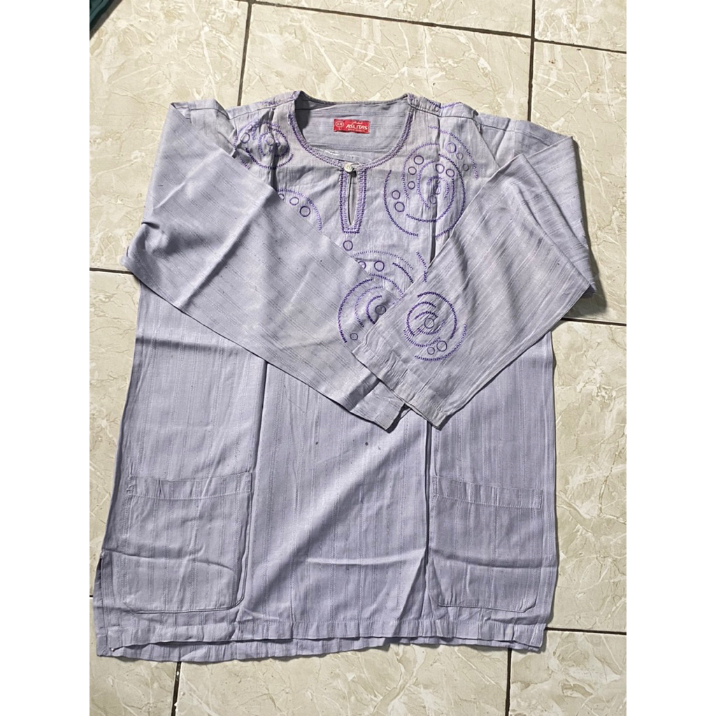 [PRELOVED] Baju Koko Pria Warna Ungu Muda (Lilac)