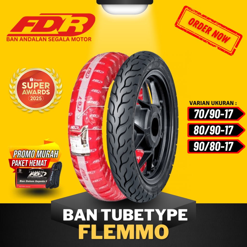 [READY COD] BAN FDR FLEMMO TUBETYPE RING 17 / BAN FDR TUBETYPE FLEMMO TT RING 17 ( 60/90-17 & 70/90-