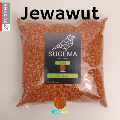 SUGEMA Biji Kunyit Jewawut  Pakan Burung Bersih Bebas Debu Higienis