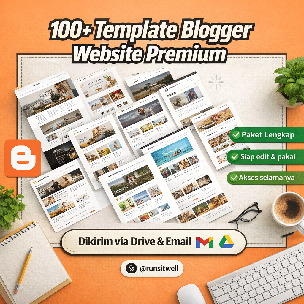 200+ Template Blogger Website Premium | Tema Blog Artikel News Ramah SEO Berbagai Niche