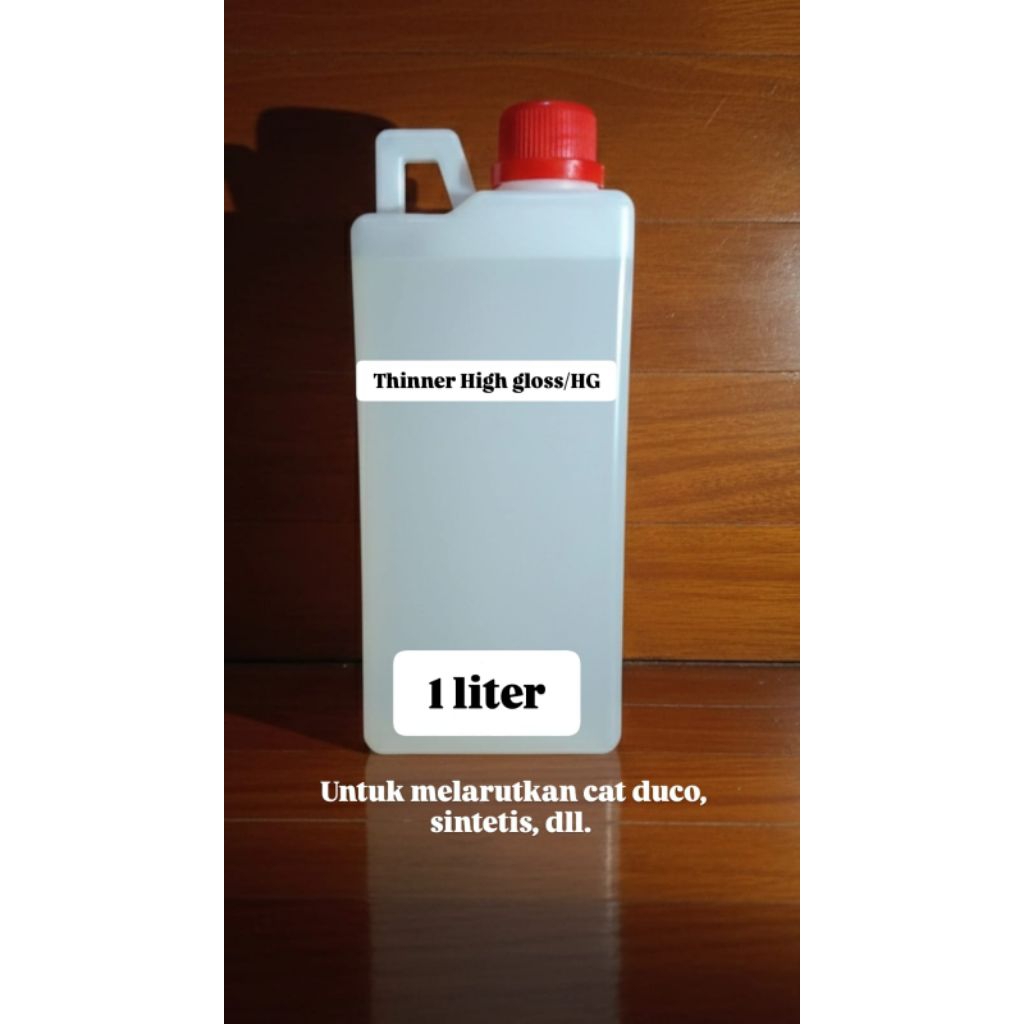 Thinner HG / thinner high gloss thinner HG 1-liter pelarut cat synthetic atau duko