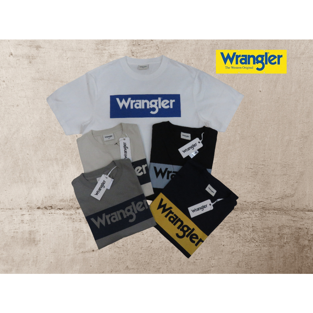 KAOS OBLONG PENDEK PRIA RELAXFIT BRAND ORI MEREK WRANGLER PRICE Rp.273.900