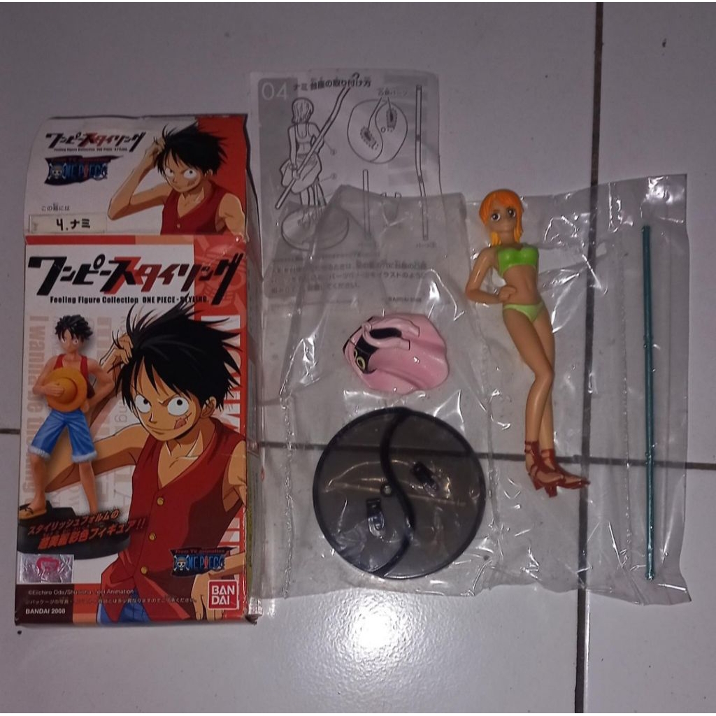 bandai pvc feeling figure collection one piece styling nami