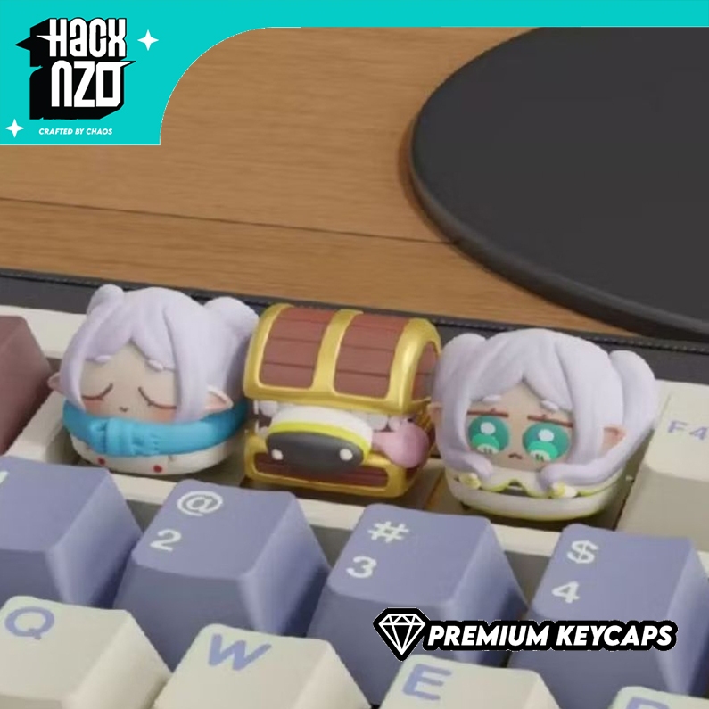 Keycaps Frieren – Anime Fantasy Minimalis | Custom Artisan Keycap