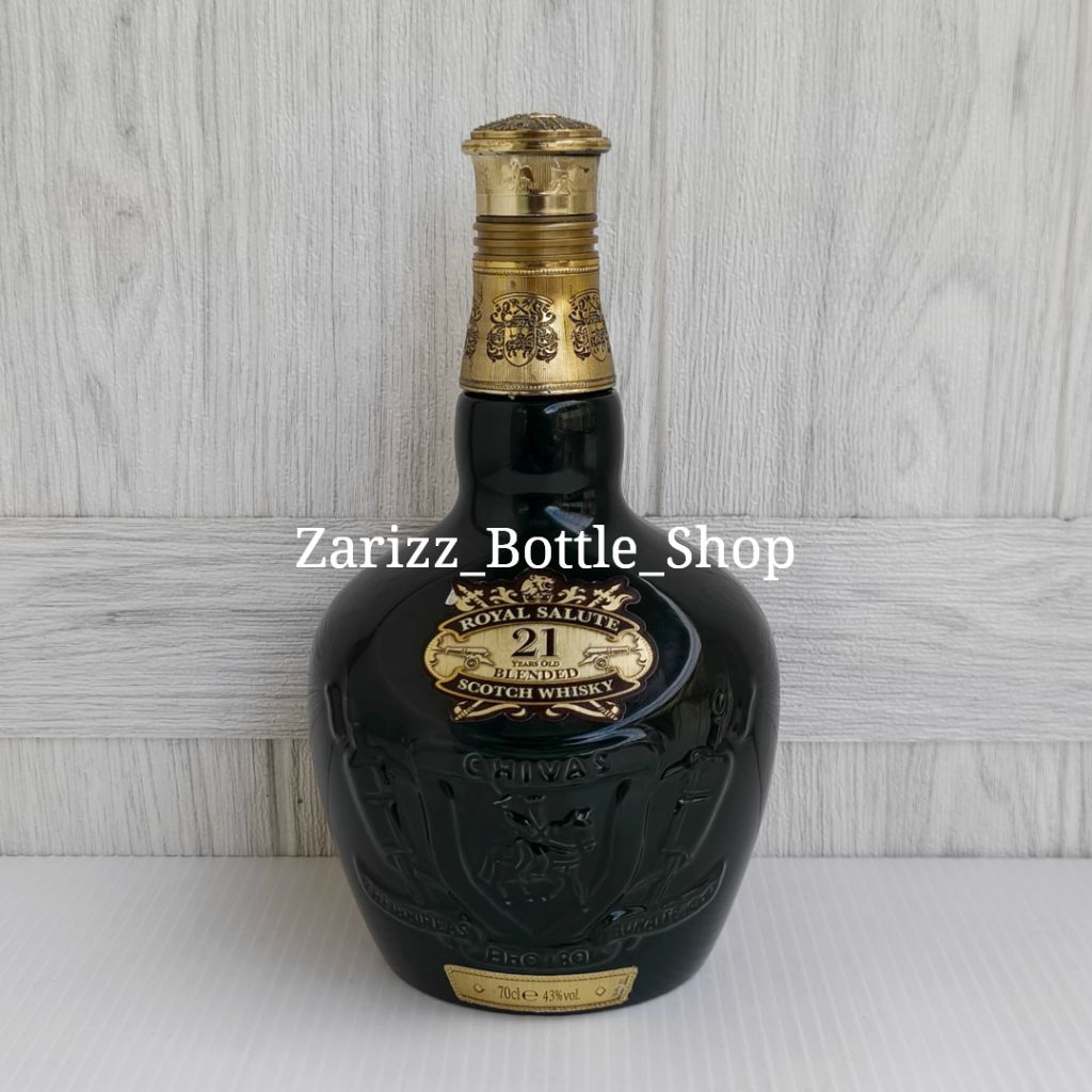 Botol Kosong Royal Salute 21 Years Emerald Flagon Old 700ml