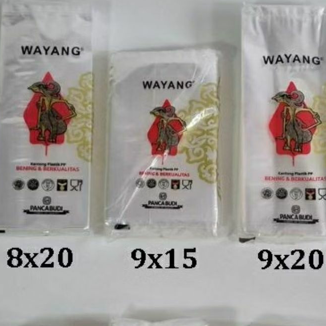 plastik wayang pp bening 0,3, 10 x 15