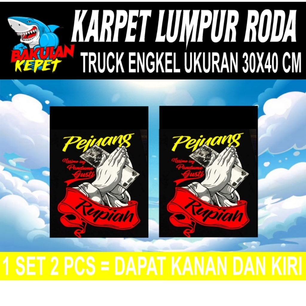 Kepet Lumpur Roda Belakang Truk Engkel 1 Set Kanan Kiri Bebas Request