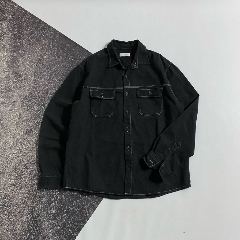 JAKET JEANS HITAM SLAM