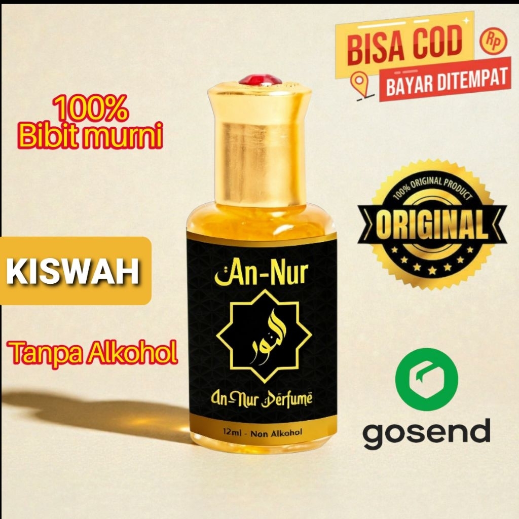 [Bonus Kaukah] Parfum Kiswah Asli - Kiswah Spray 30ml Eau De Parfume - Minyak Wangi Kiswah Asli - Su
