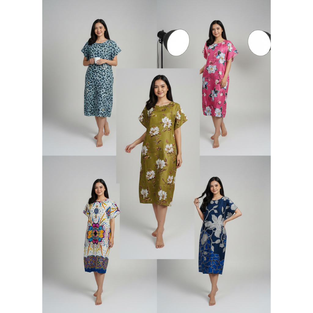 Daster Midi Pendek - Daster Remaja, Mama Muda, Daster Murah