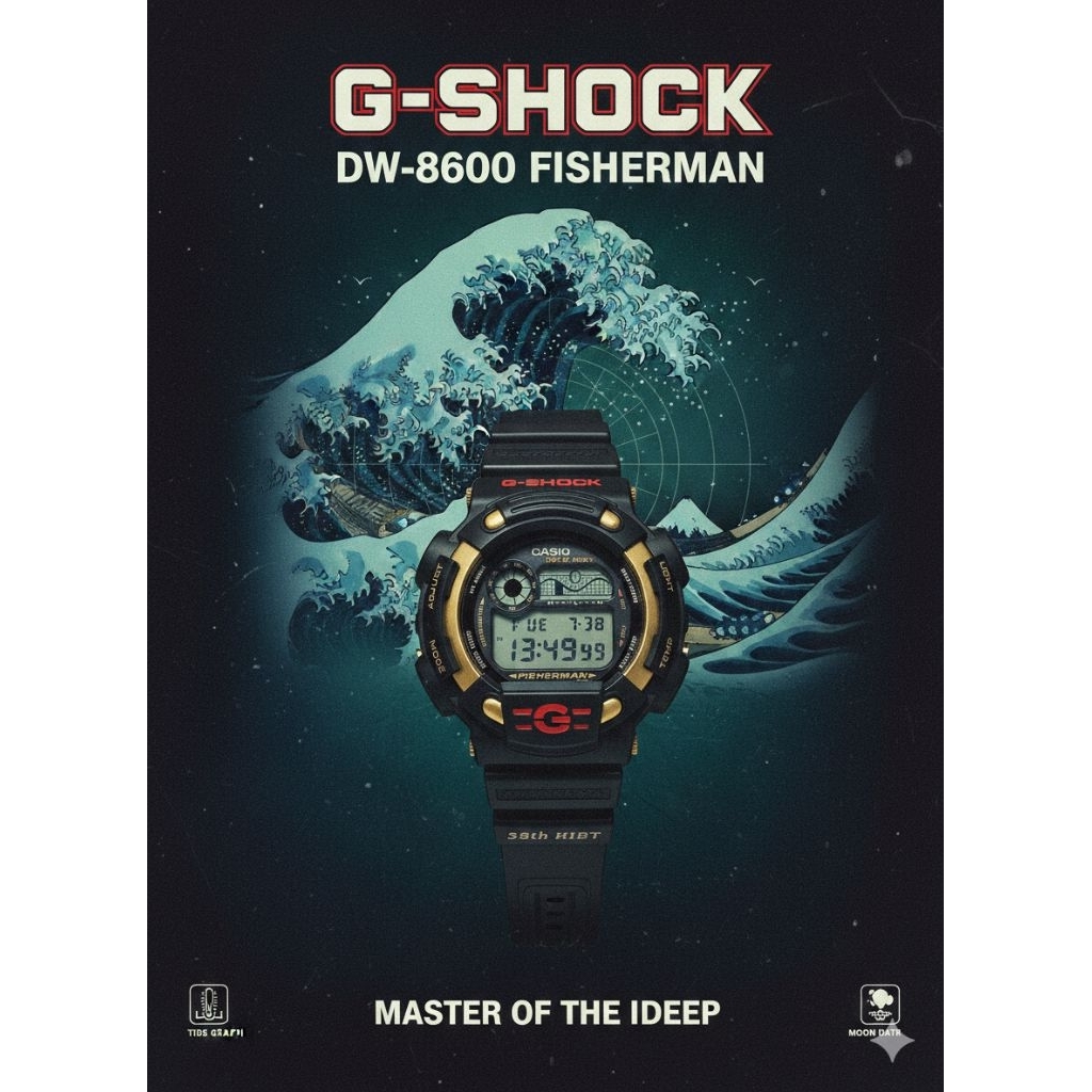 G-shock DW-8600 Fisherman Special Edition Shock Resist Water Resistance