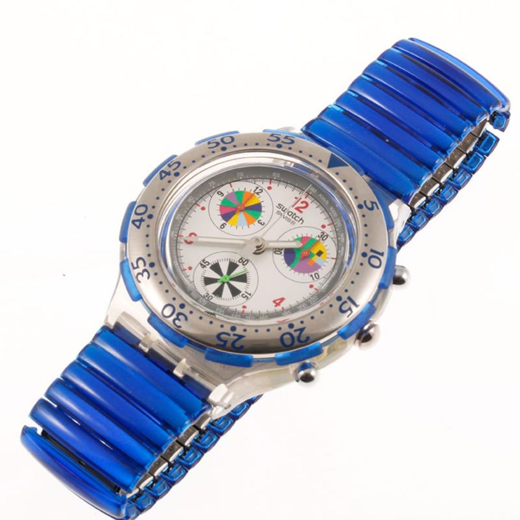 Jam Tangan Swatch Aqua Chrono "BAGNINO" SBK102 / SBK103 - Original Swiss Made