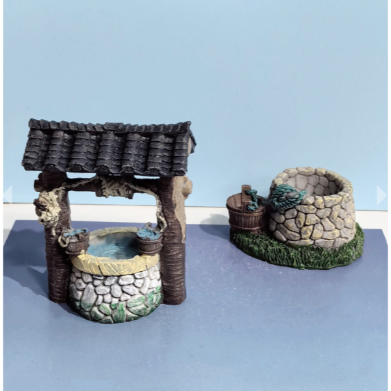 Hiasan Aquarium Miniatur Sumur Jadul Ornamen Dekorasi Diorama Paludarium Aquascape Klasik Sumur Tua