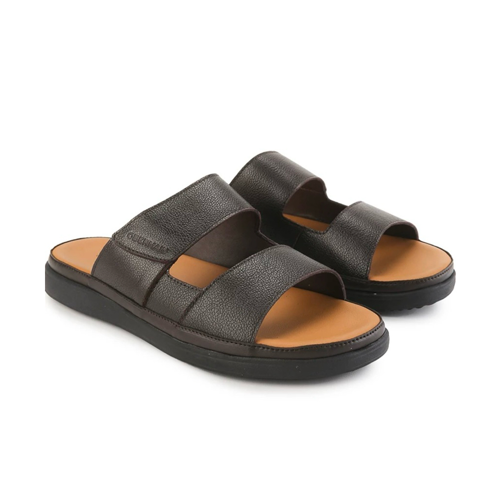 Sandal Slide Pria Obermain Original - Leather