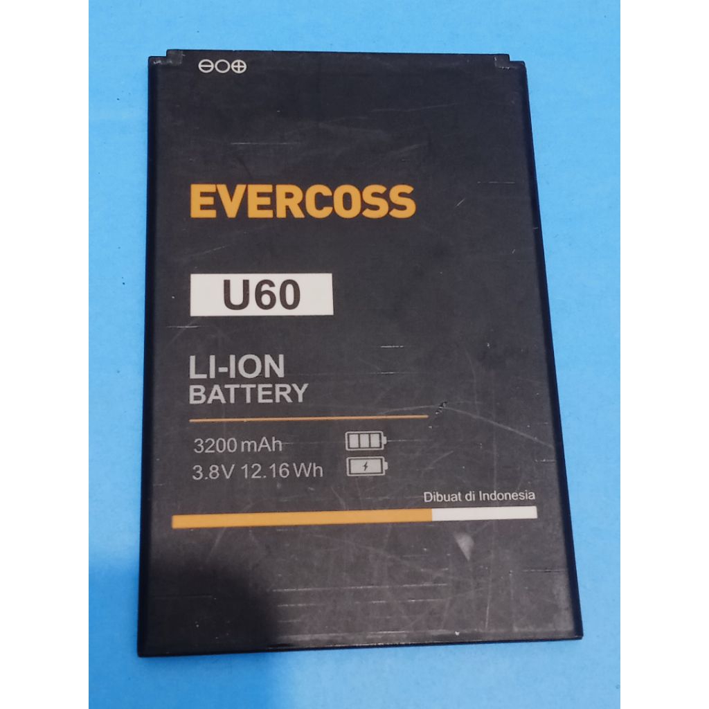 BATERAI HP EVERCOSS MODEL:U60 3200 mAh ORI COPOTAN