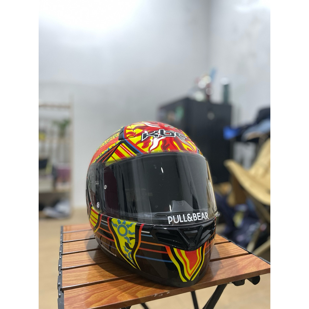 Helm KBC - Repaint AGV Valentino Rossi Five Continent SNI DOT