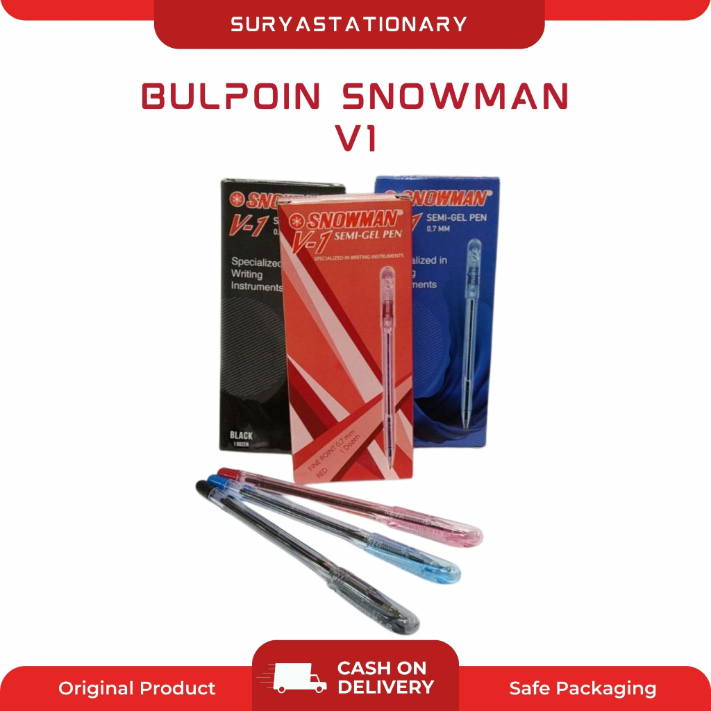 SNOWMAN BULPOIN V-1 (PAK) / Bulpoin Snowman V1 / PULPEN SNOWMAN V1