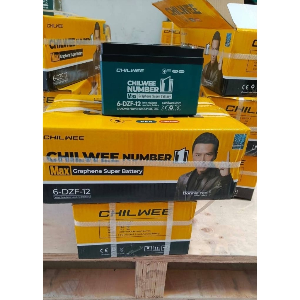 Aki/Accu/Batrey/ Sepeda Listrik merek chilwee original universal goda uwinfly exotic pasific