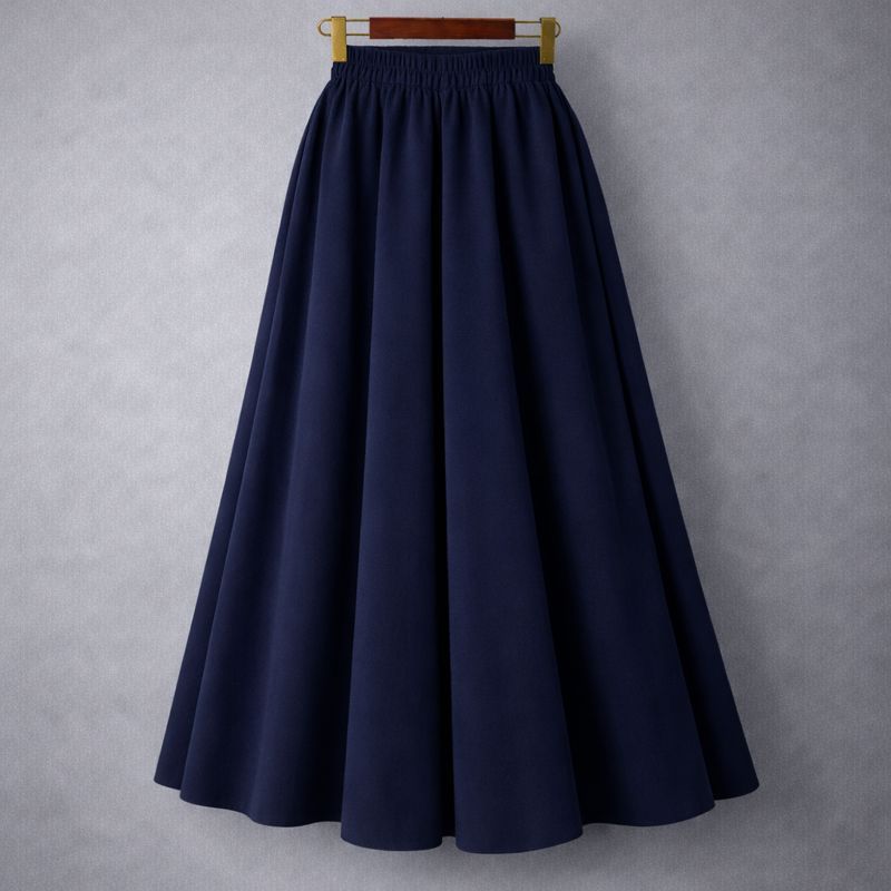 Rok WOLFIS Lebar Wanita Polos Panjang Jumbo High Waist Bahan Tebal Tidak Menerawang Formal Kerja Muslimah by KaRINA