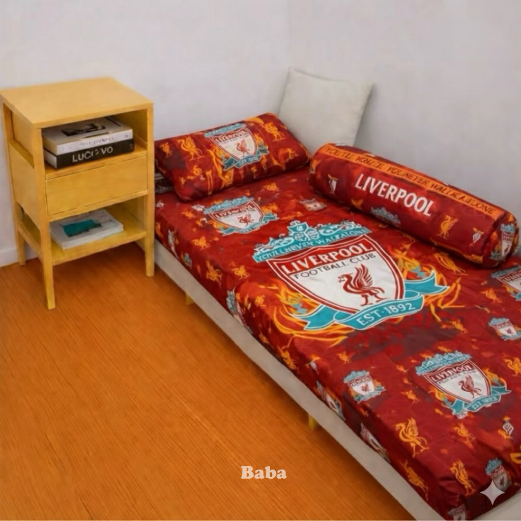sprei motif bola set sarung bantal guling / sprei ukuran 90x200 / sprei ukuran 100x200 / sprei ukura