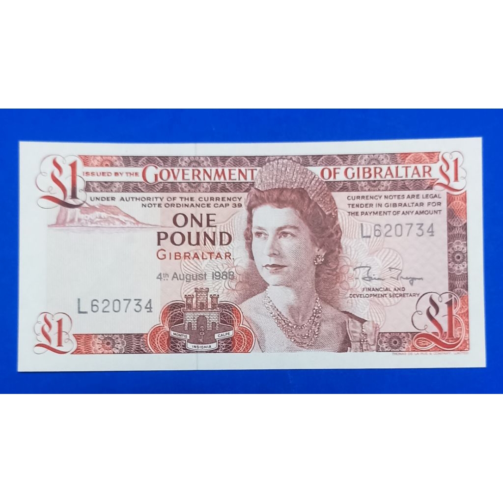 UANG KERTAS GIBRALTAR 1 POUND