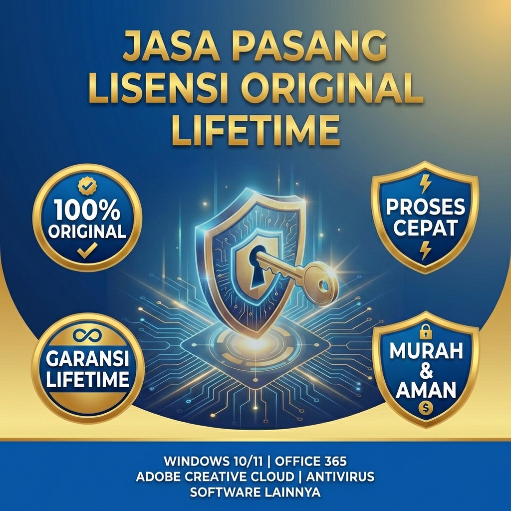 Jasa Install Software Windows 10 11 Office 365 Adobe Original Permanen Garansi Lifetime via Remote