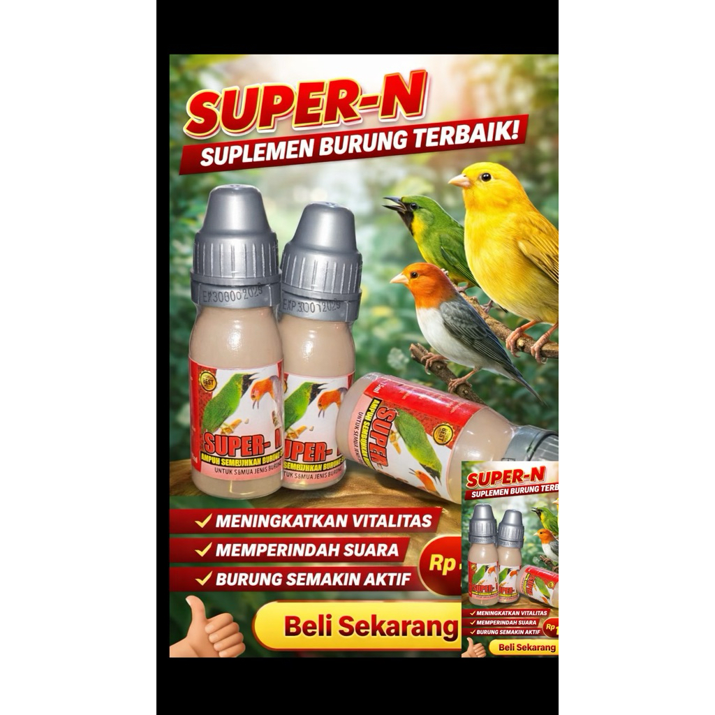 Super-N Super Kicau obat burung sakit