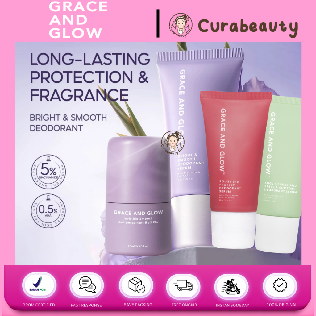 CURABEAUTY MANADO GRACE AND GLOW DEODORANT SERUM SMOOTH - ANTIPERSPIRANT ROLL ON