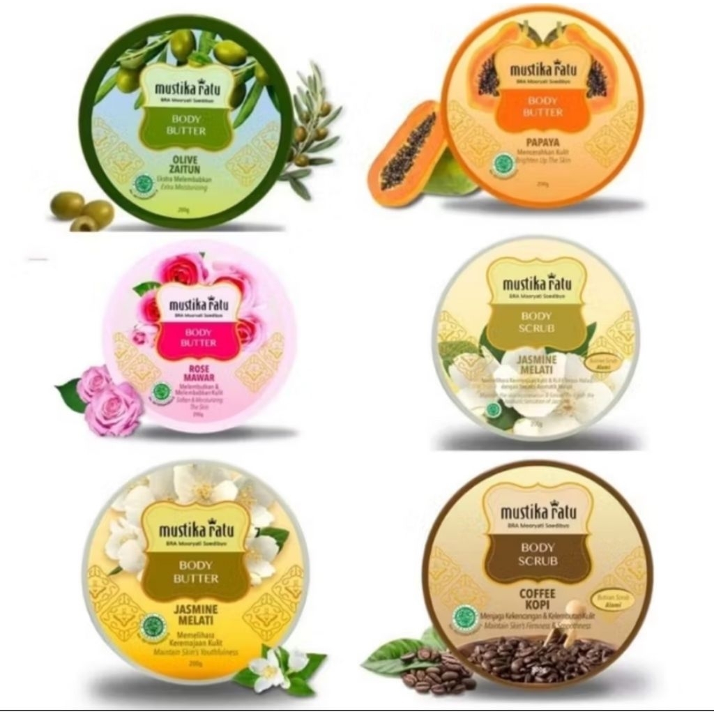 Mustika Ratu Body Scrub 200g - Mustika Ratu Lulur Scrub