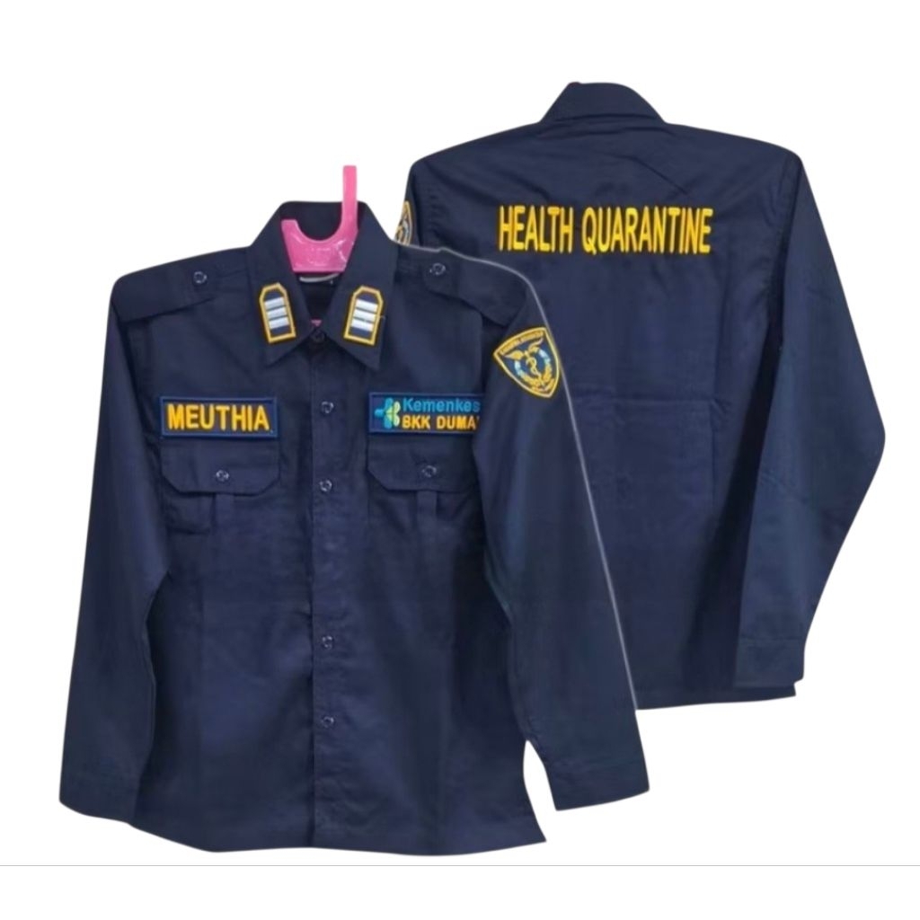 Kemeja KEMENKES Health Quarantine Karantina Kesehatan Baju KEMENKES Karantina Kesehatar