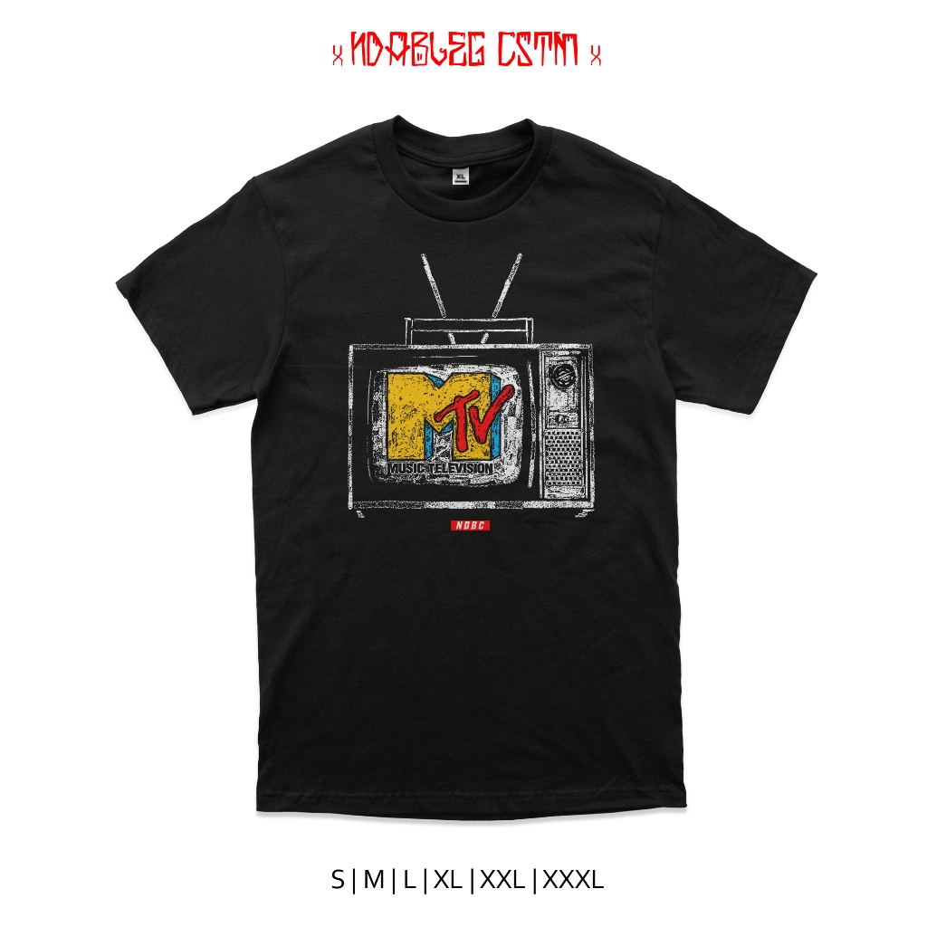 Kaos mtv musik television  tshirt mtv vintage combed 24s