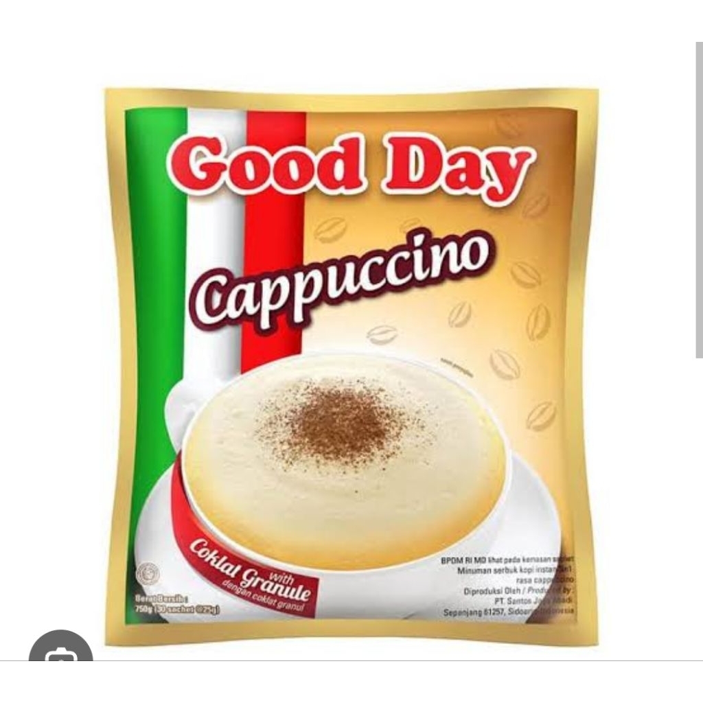Kopi GoodDay cappuccino Kemasan 1Saset
